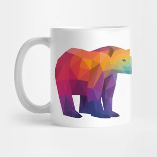 Rainbow Geometric Bear Mug